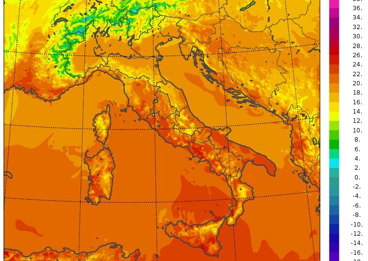 temperature massime 23 ottobre