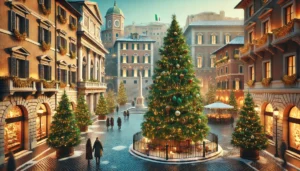 Alberi Natale veri piazze