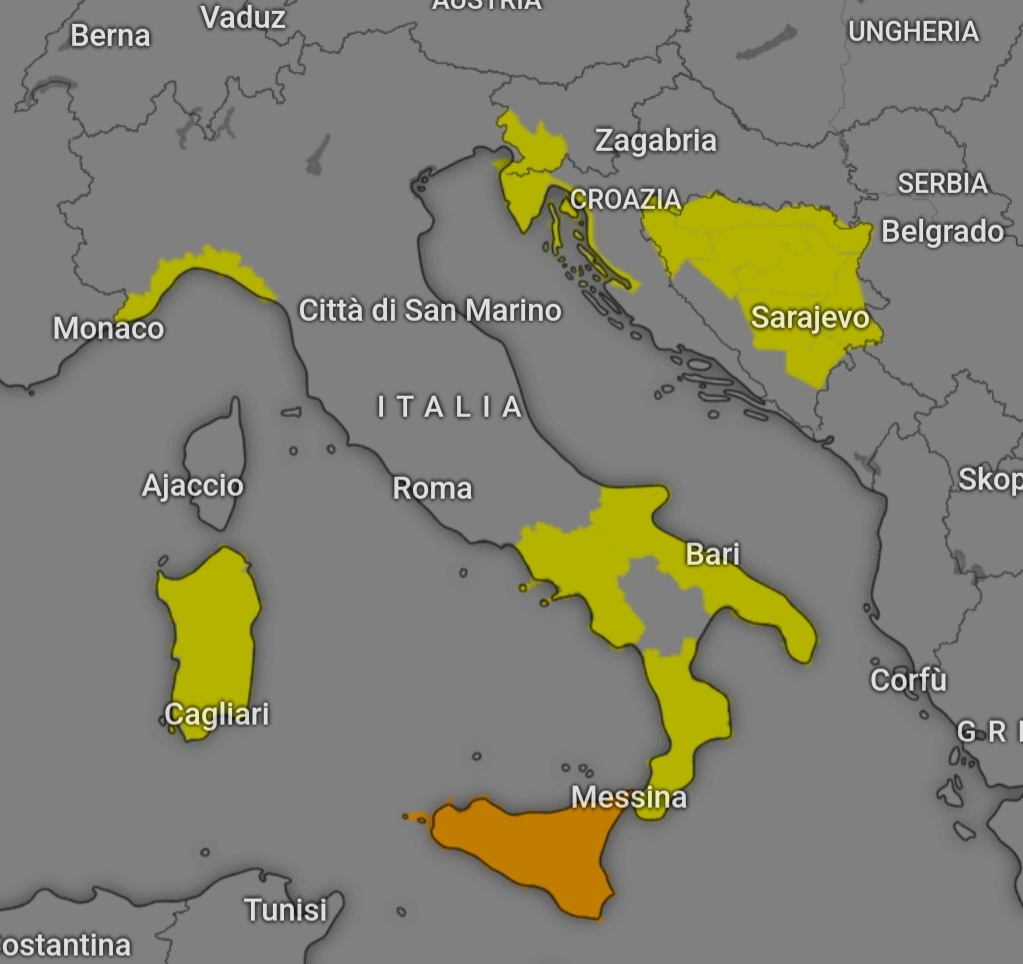 Allerta temporali