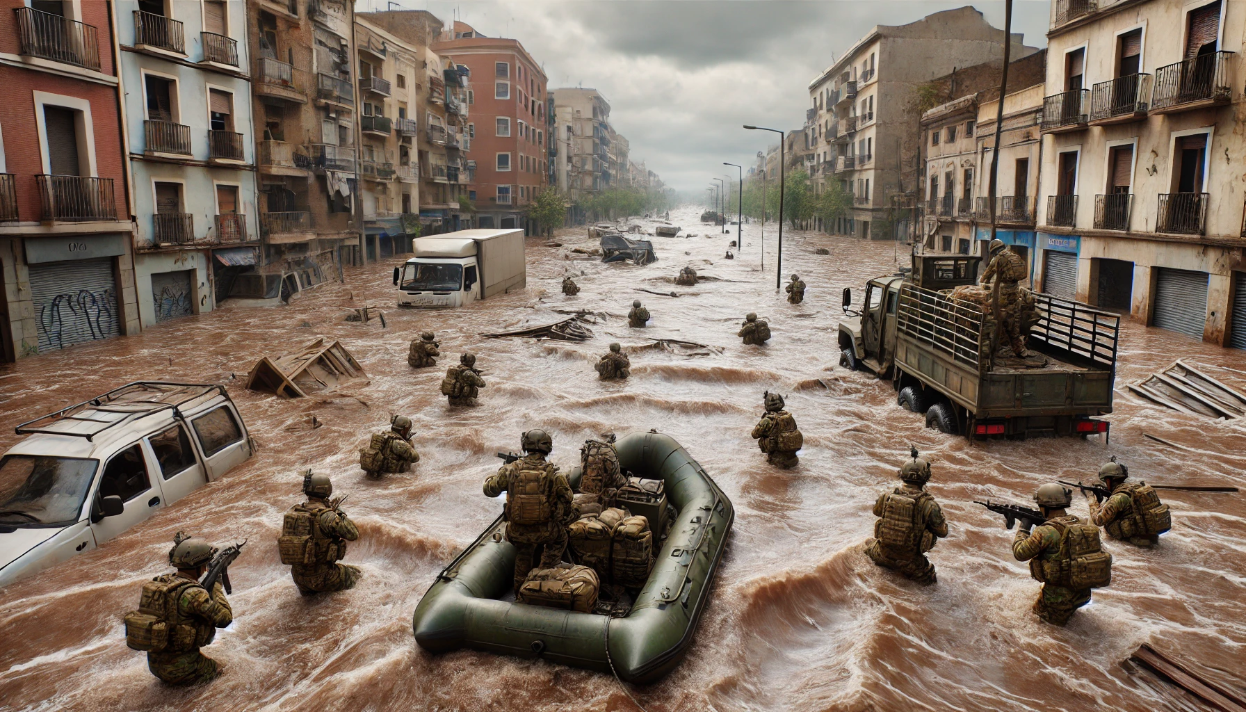 Alluvione Spagna, difficoltà di accesso per i militari: “servono macchinari speciali”
