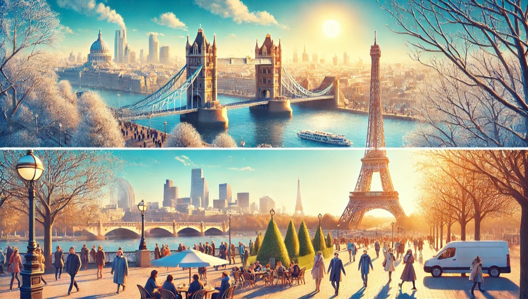 Neve a Londra e Parigi: il cambiamento climatico torna ad essere oggetto dei soliti negazionisti