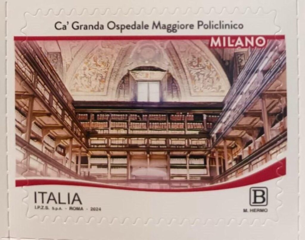 Francobollo Policlinico Milano