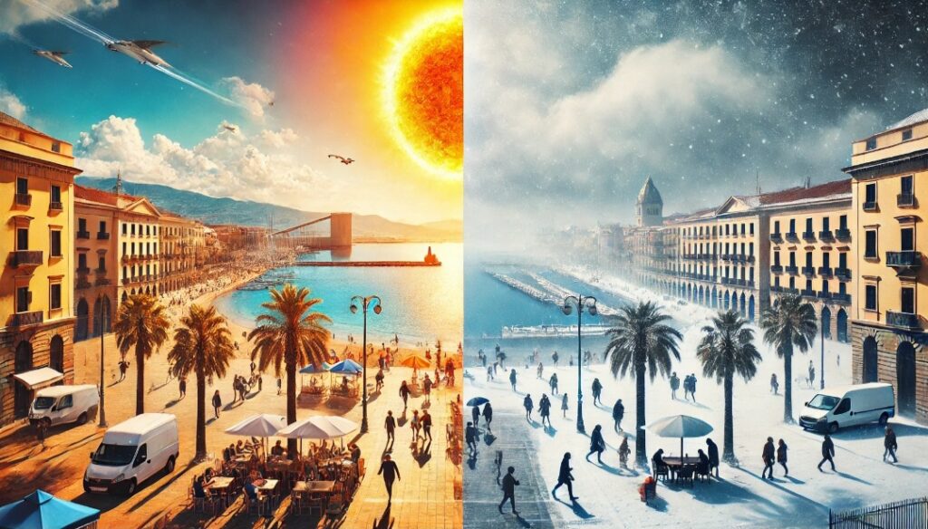 Brusco cambiamento meteorologico in Sardegna