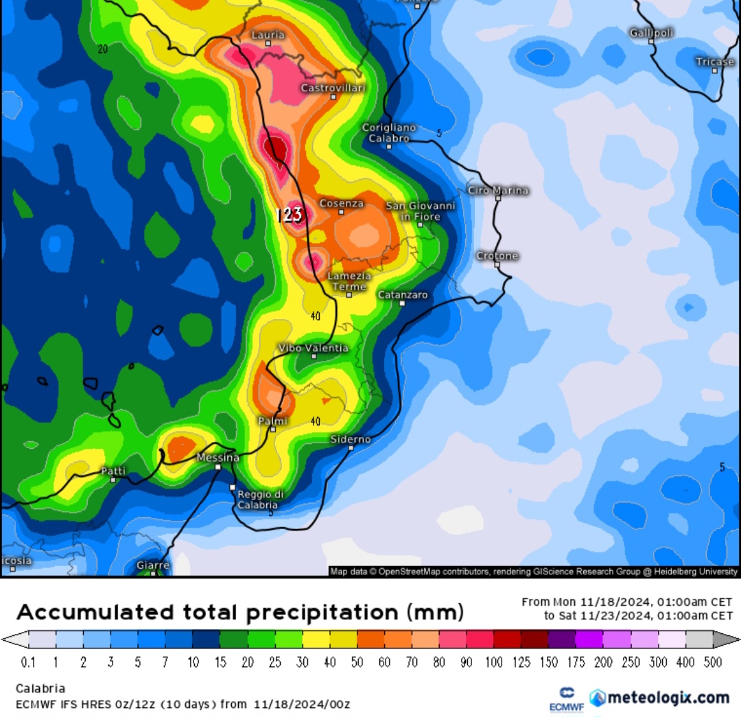 Previsioni meteo Calabria