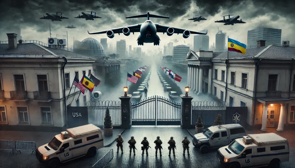 Minaccia aerea su Kiev ambasciate
