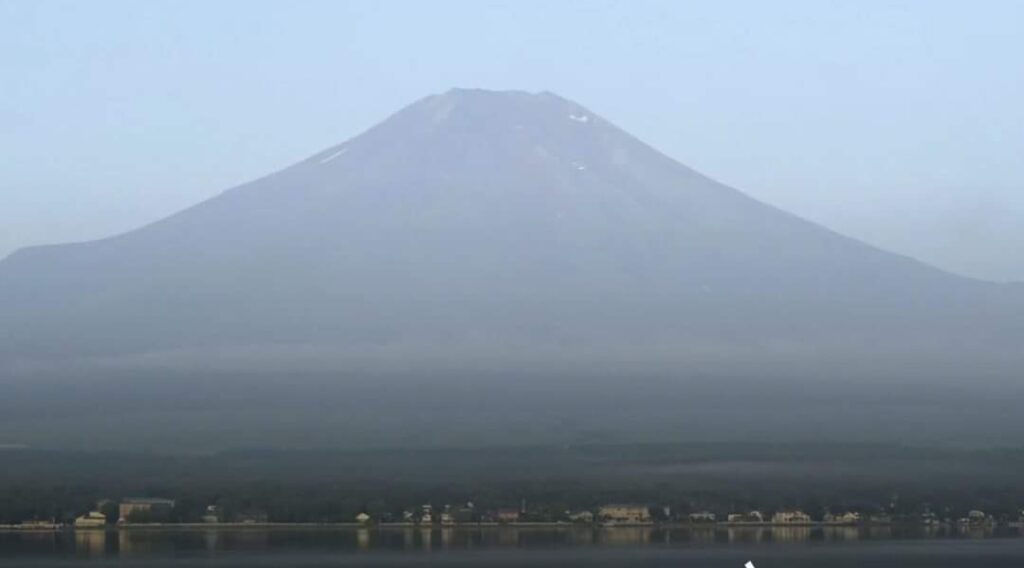 Monte Fuji senza neve