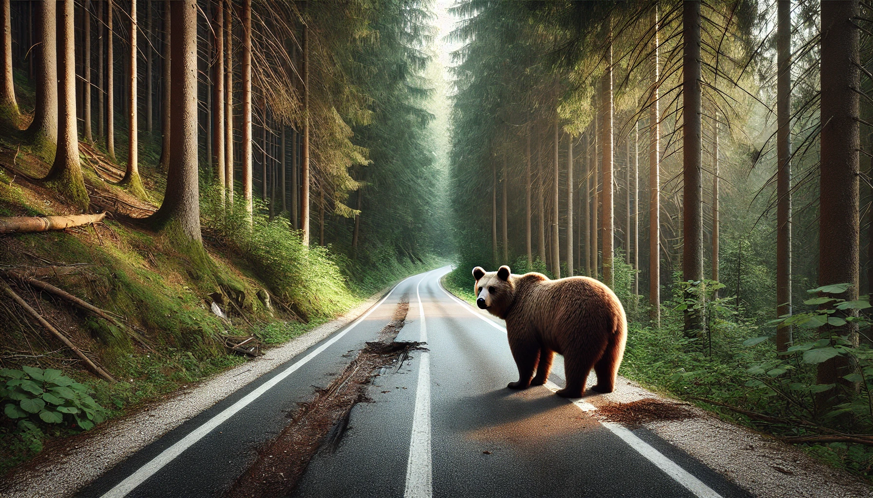 Trentino, orso investito da un’auto: poi si è allontanato nel bosco