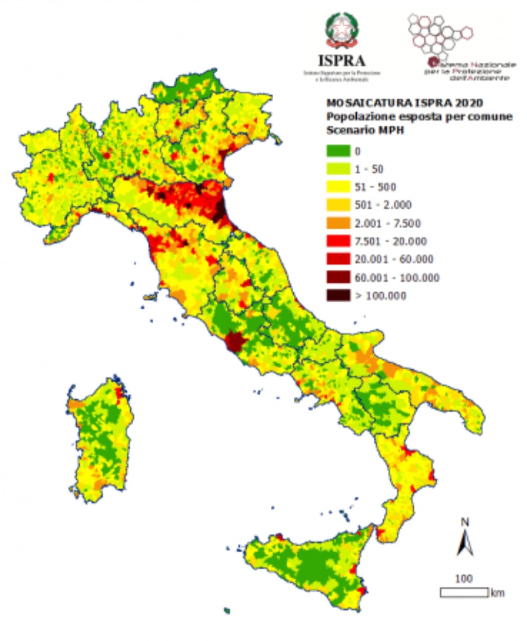 Popolazione a rischio allagamento 