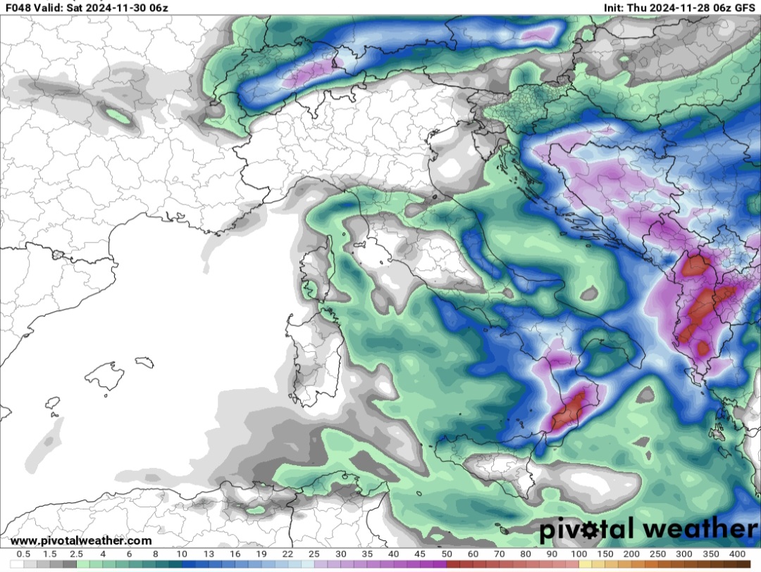 Precipitazioni prossimi giorni 