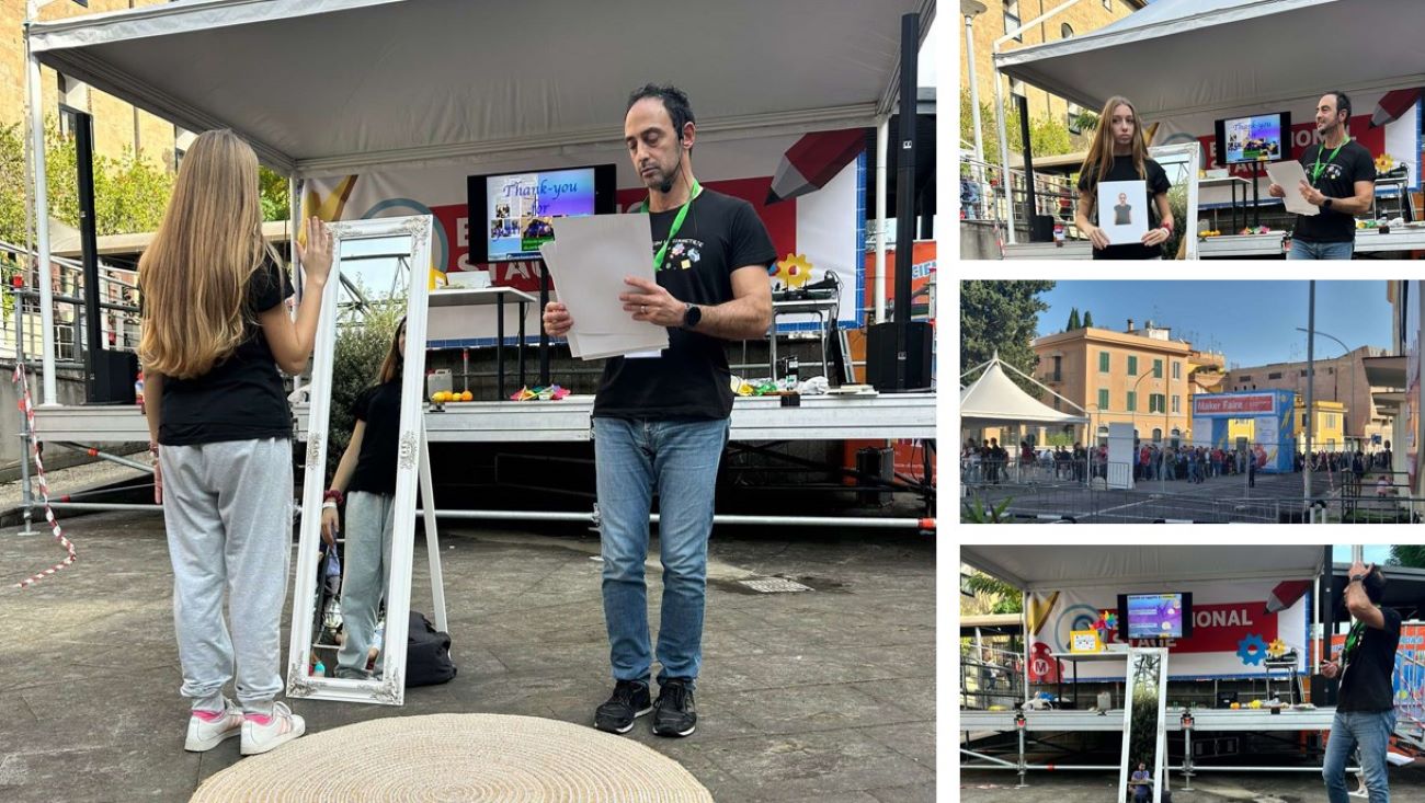 ‘Riflessioni allo specchio’: il progetto del fisico Alessandro Stroppa al Maker Faire Rome | FOTO