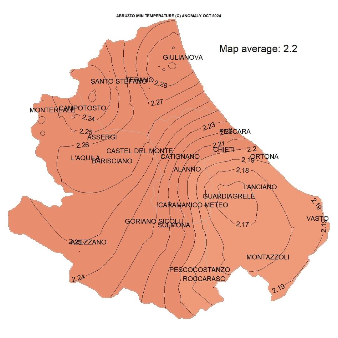 Temperature Abruzzo CETEMPS