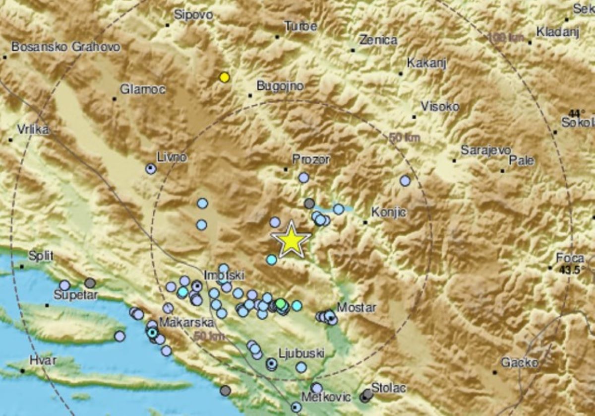 Terremoto Bosnia, scossa di magnitudo 3.2: l’epicentro vicino a Mostar