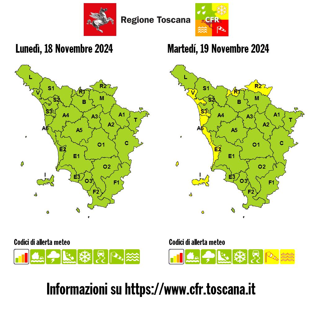 allerta meteo toscana