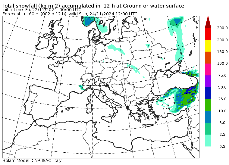 allerta neve europa domenica 24 novembre