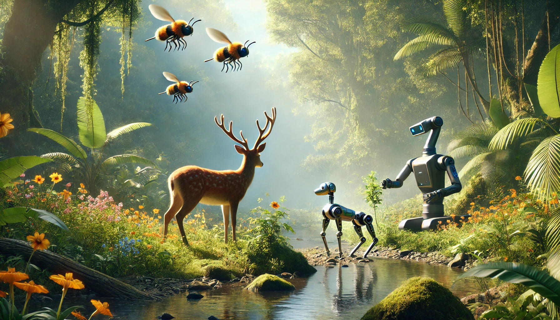 Animali e robot alleati per tutelare la natura
