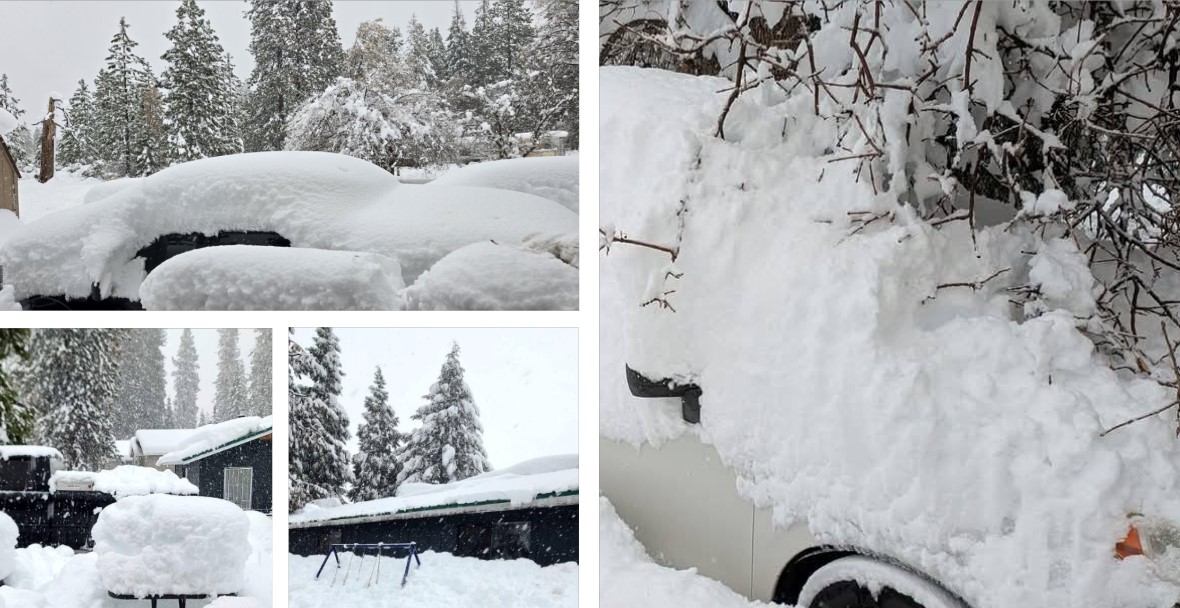Ciclone USA, pioggia record in California: tanta neve sulle montagne | FOTO