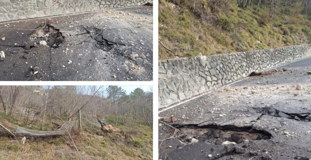 crollo parete rocciosa trentino