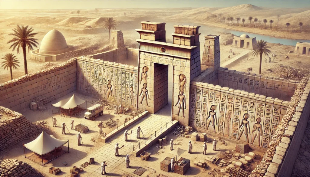 tempio dio della fertilità maschile in Egitto