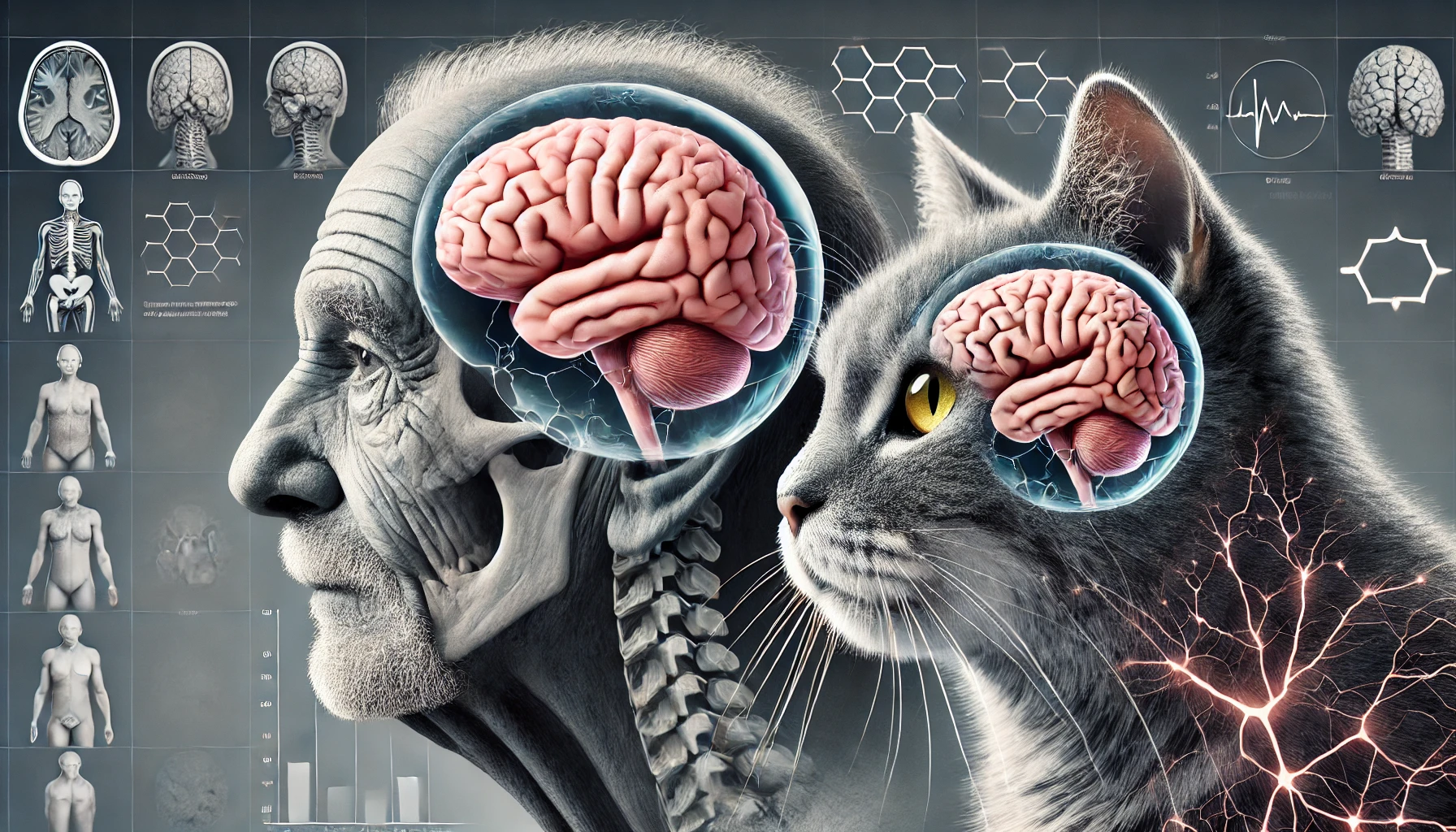 Incredibile scoperta: il cervello dei gatti invecchia come quello umano