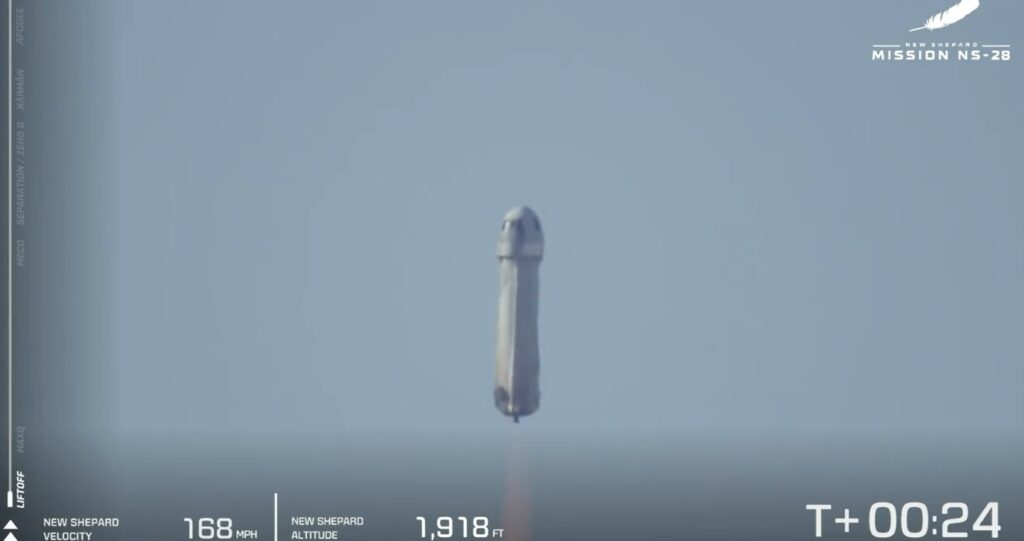lancio blue origin oggi