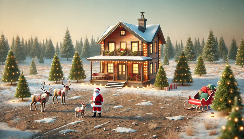 lapponia poca neve babbo natale