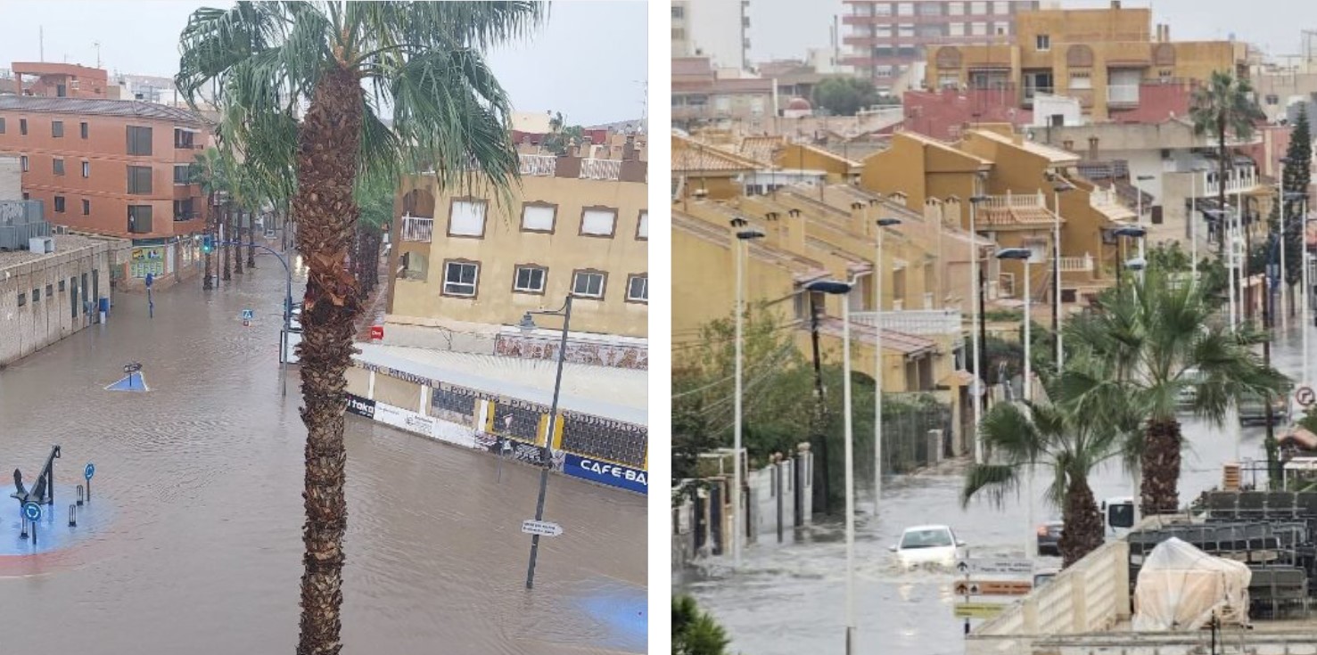 Maltempo Spagna, piogge persistenti nella regione di Murcia: allagamenti a Puerto de Mazarrón | FOTO e VIDEO