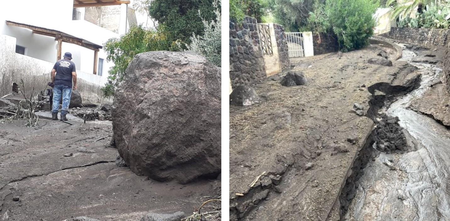 Maltempo Sicilia, Stromboli di nuovo invasa da fango e massi: chiesto stato di emergenza nazionale | FOTO