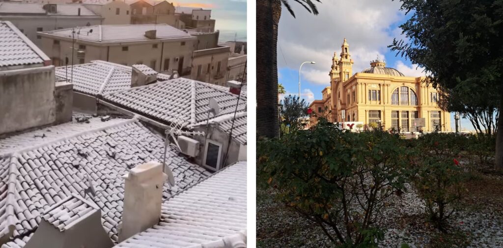 neve grandine puglia oggi