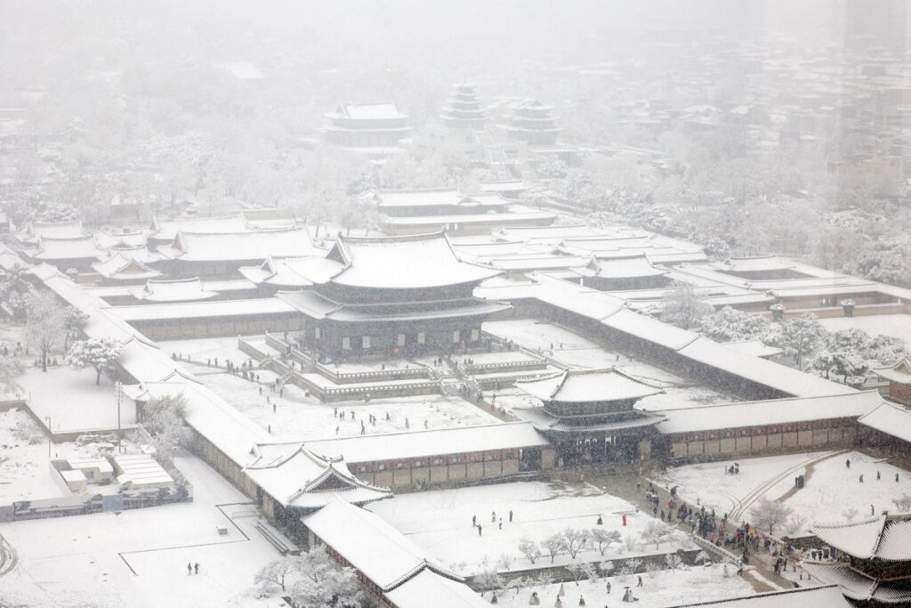 neve seul corea sud