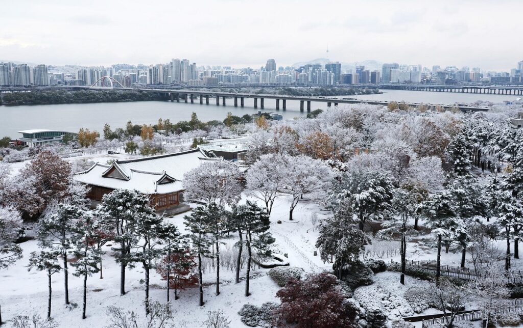 neve seul corea sud
