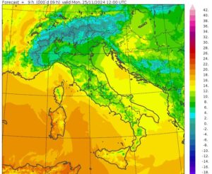 temperature massime 25 novembre