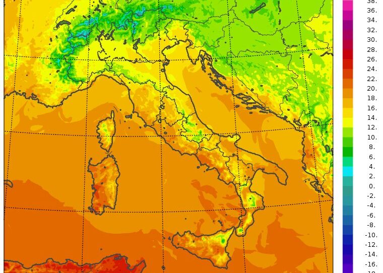 temperature massime 6 novembre