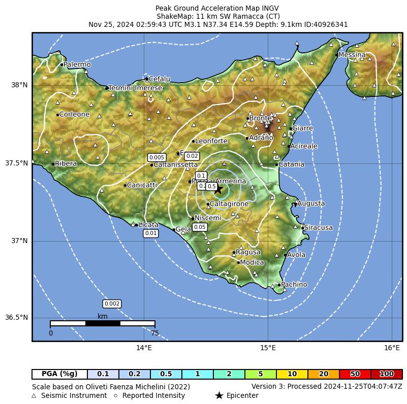 terremoto sicilia ramacca oggi
