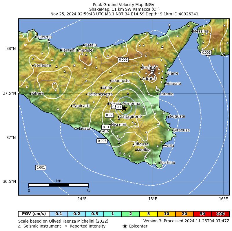 terremoto sicilia ramacca oggi