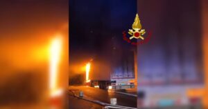 tir fiamme torino galleria Cels