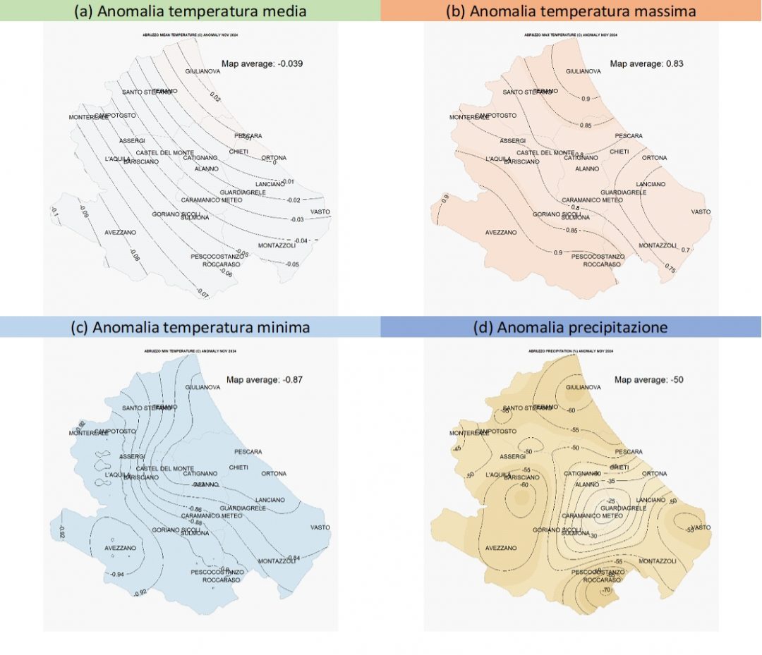 Anomalie climatiche Abruzzo