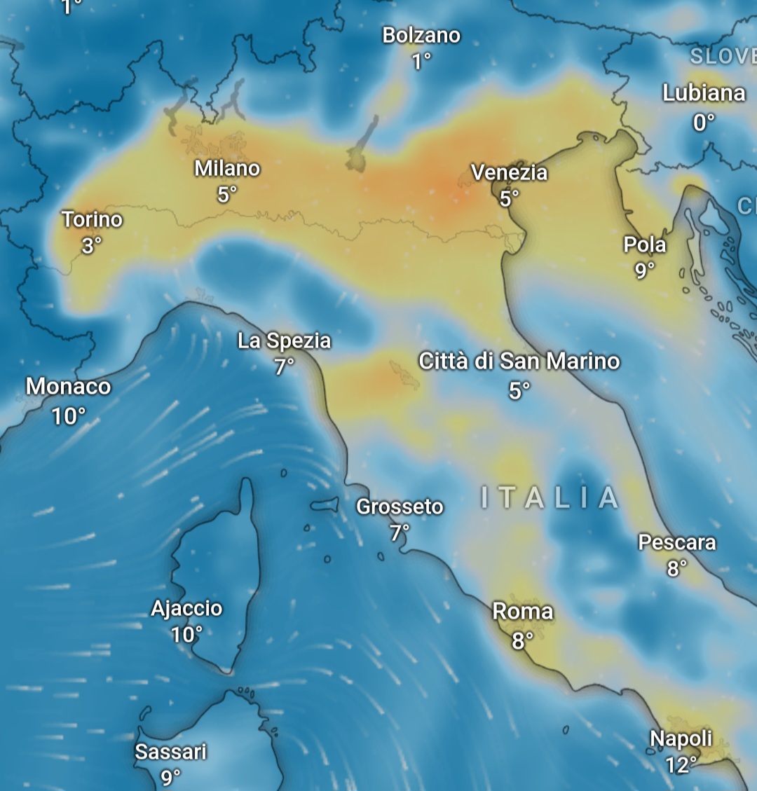 Inquinanti e smog Italia