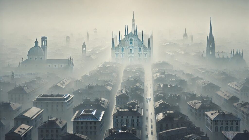 Nebbia nord Italia