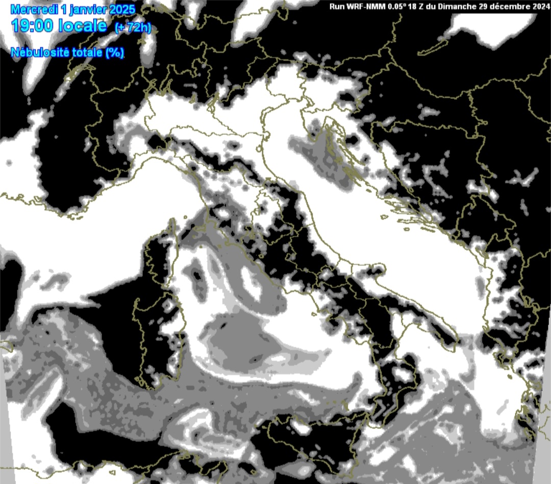 Nebbia Italia Capodanno