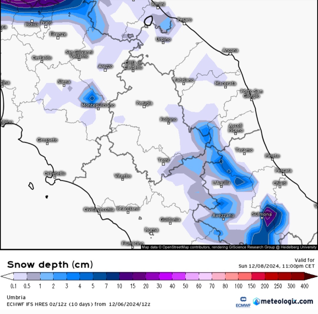 Neve Centro Italia