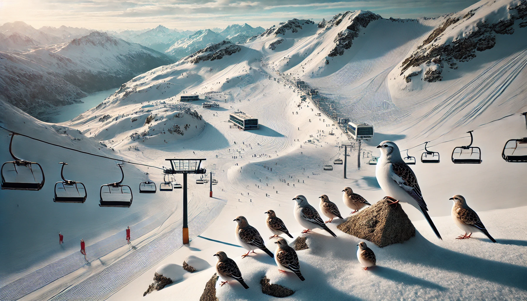 Un terzo delle piste da sci minacciano i “rifugi climatici” per le specie d’alta quota: lo studio