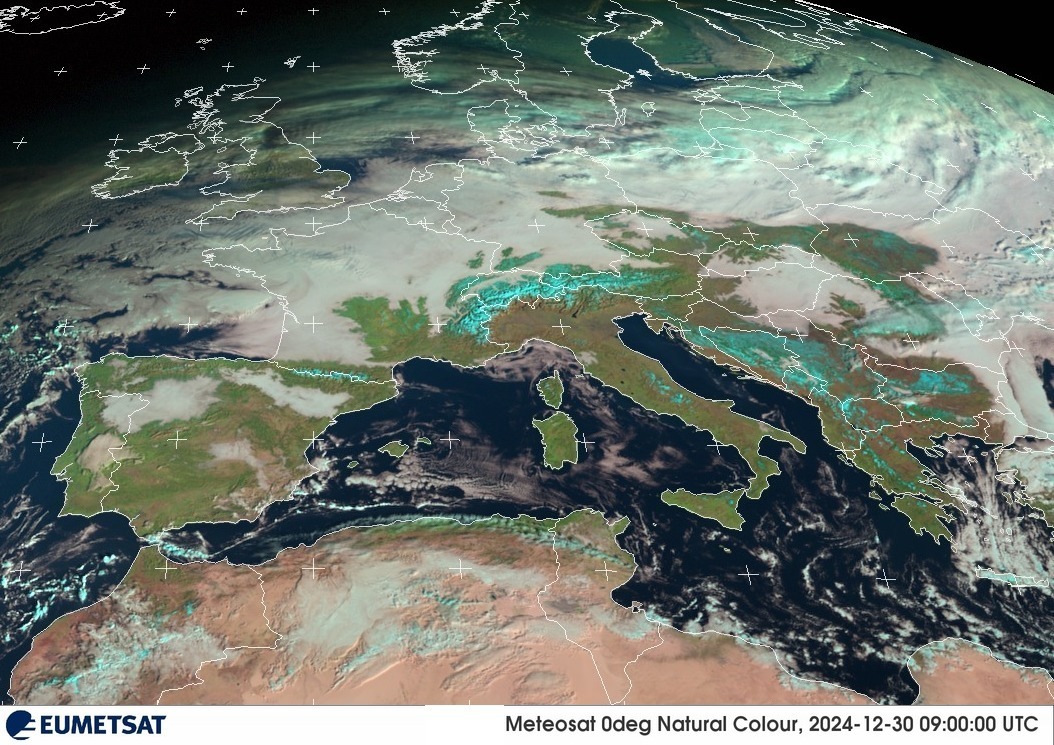 Satellite eumetsat neve Italia