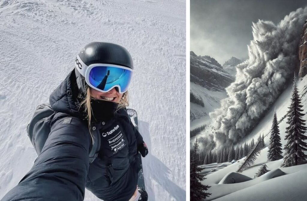 Snowboarder morta