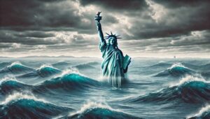Statua della Libertà sommersa