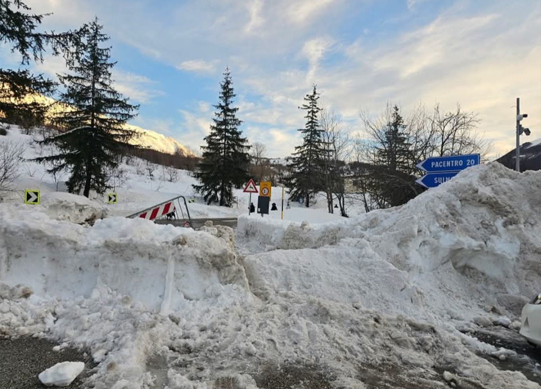 Strada chiusa Campo di Giove