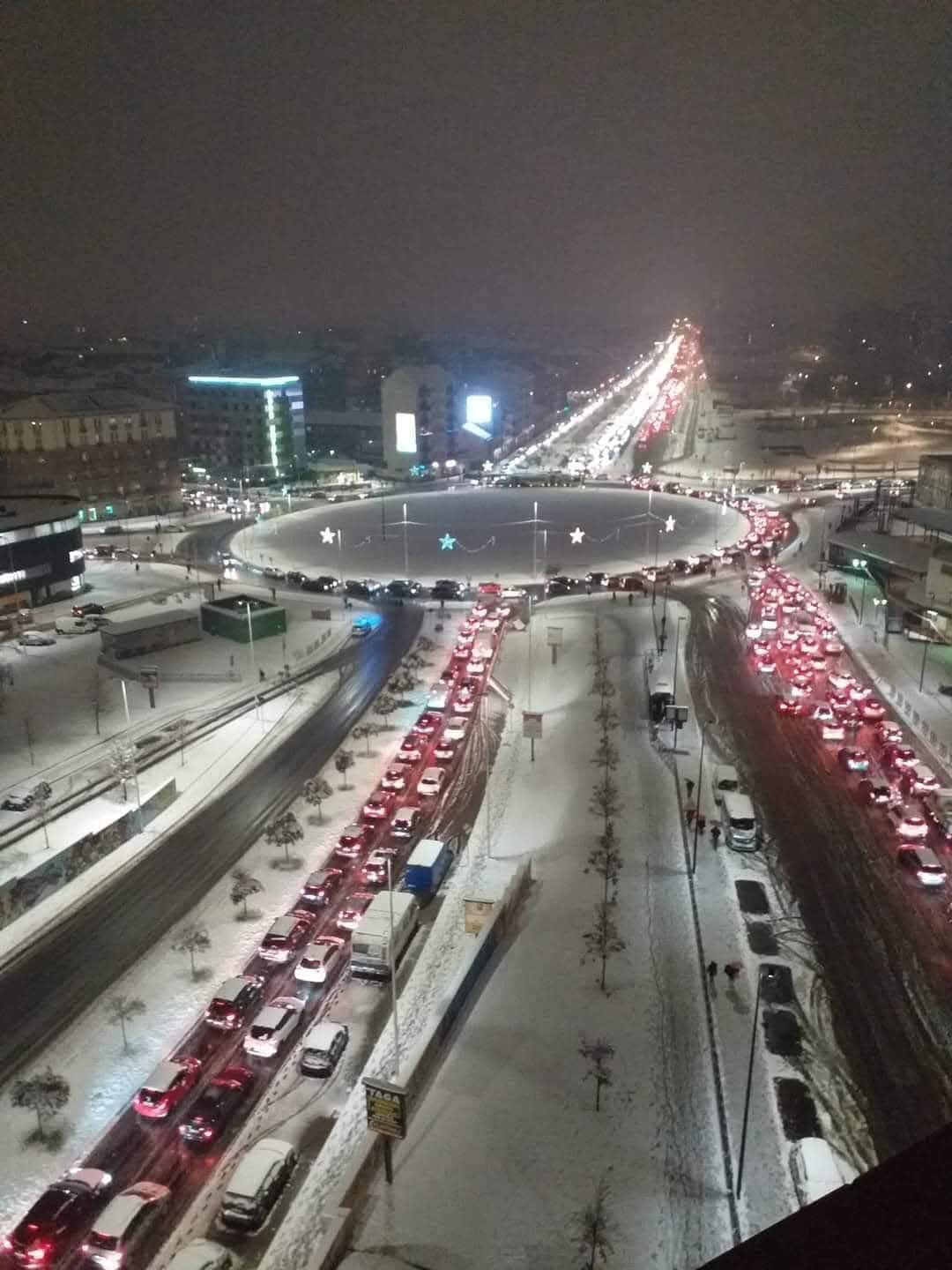 Tempesta di neve a Torino