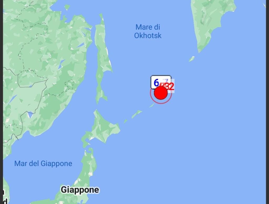 terremoto isole curili