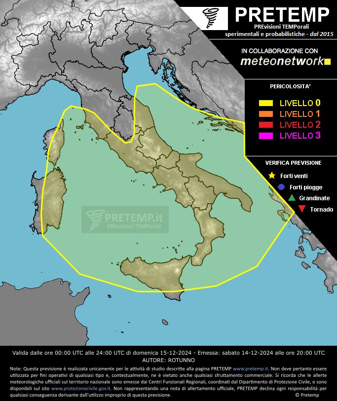 allerta meteo 15 dicembre