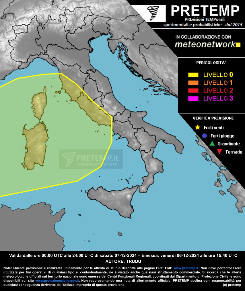 allerta meteo 7 dicembre