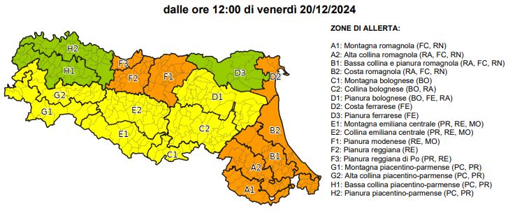 allerta meteo emilia romagna